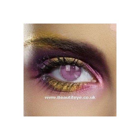 EDIT Colour Vision Pink Mesh Contact Lenses