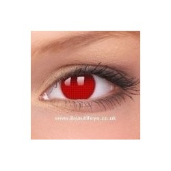 Red Screen Crazy Halloween Coloured Contact Lenses (90 Day Lenses)