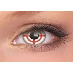 Red Target Crazy Colour Contact Lenses (1 Year)