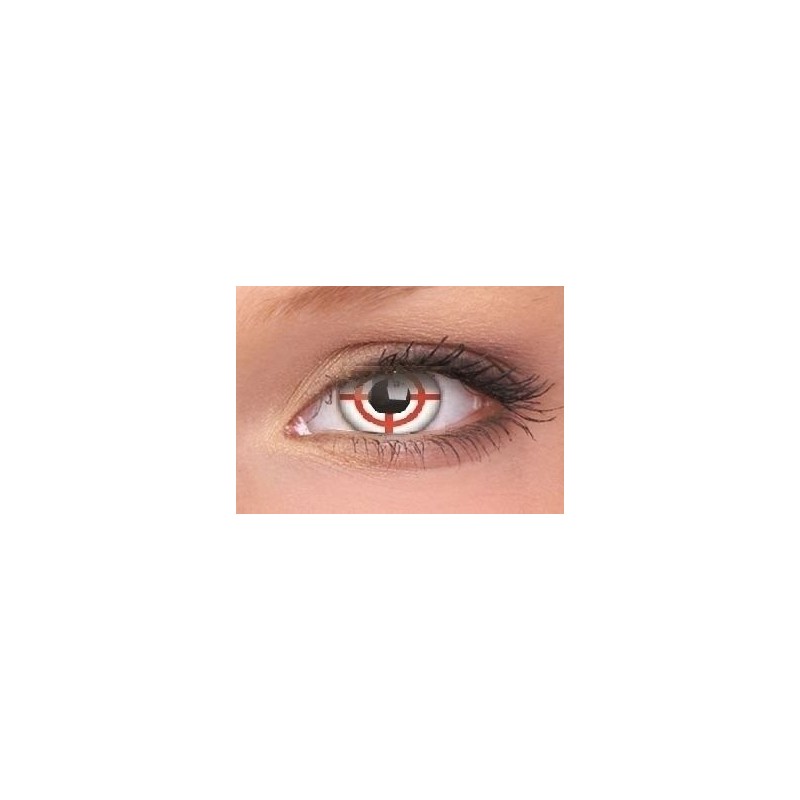 Red Target Crazy Colour Contact Lenses (1 Year)