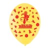 Amscan Fireman Sam Balloon All-Over Latex Balloons - Yellow