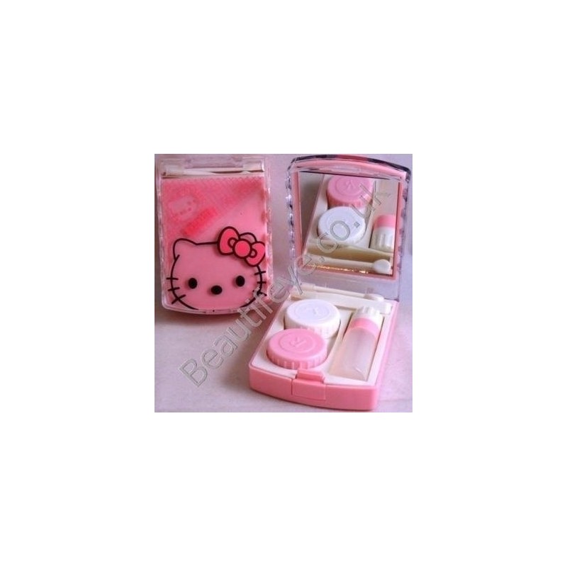 Pink Hello Kitty Designer Contact Lens Travel Kit