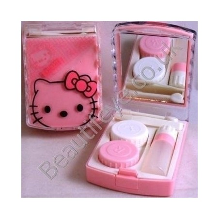 Pink Hello Kitty Designer Contact Lens Travel Kit