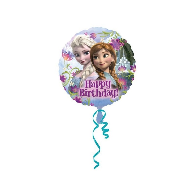 Anagram 18 Inch Foil Balloon - Happy Birthday Frozen