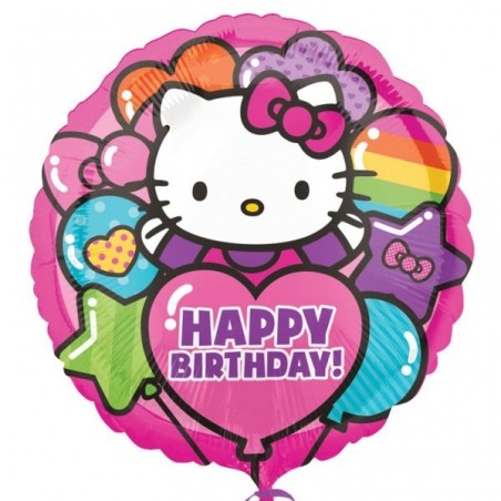 Anagram 18 Inch Foil Balloon - Hello Kitty Happy Birthday