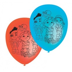 Amscan Jake & The Neverland Pirates Latex Balloons - Assorted