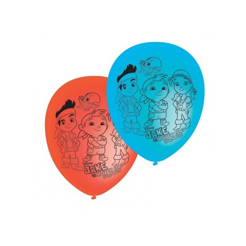 Amscan Jake & The Neverland Pirates Latex Balloons - Assorted