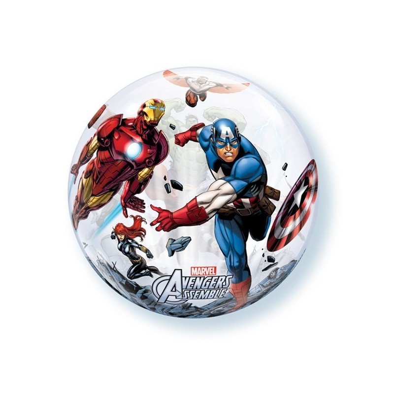 Qualatex 22 Inch Single Bubble Balloon - Avengers Assemble