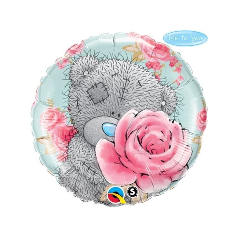Qualatex 18 Inch Round Foil Balloon - Me To You - Tatty Teddy Roses