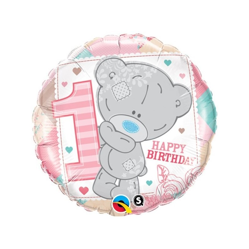 Qualatex 18 Inch Round Foil Balloon - Me To You 1st Bday Girl
