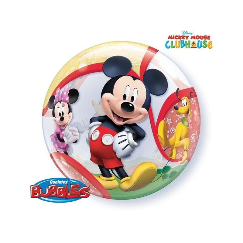 Qualatex 22 Inch Single Bubble Balloon - Mickey Mouse