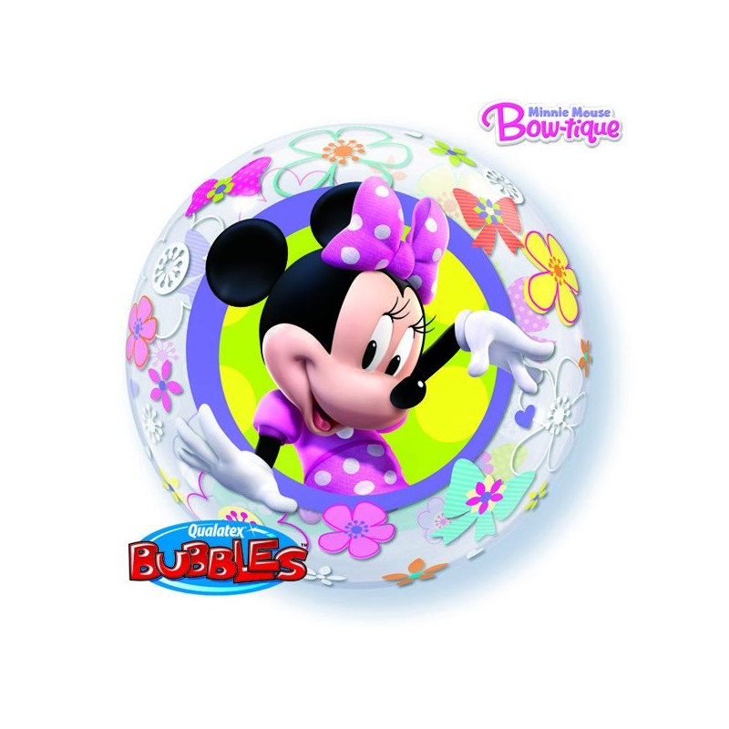 Qualatex 22 Inch Single Bubble Balloon - Minnie Mouse