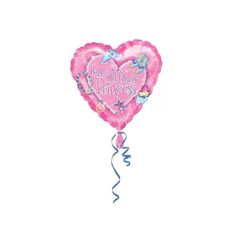 Anagram 18 Inch Heart Foil Balloon - Princess