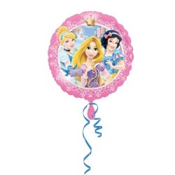 Anagram 18 Inch Circle Foil Balloon - Princesses Portrait