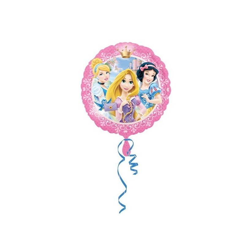Anagram 18 Inch Circle Foil Balloon - Princesses Portrait