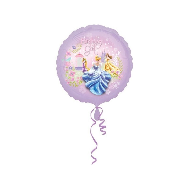 Anagram 18 Inch Circle Foil Balloon - Princess Birthday Girl