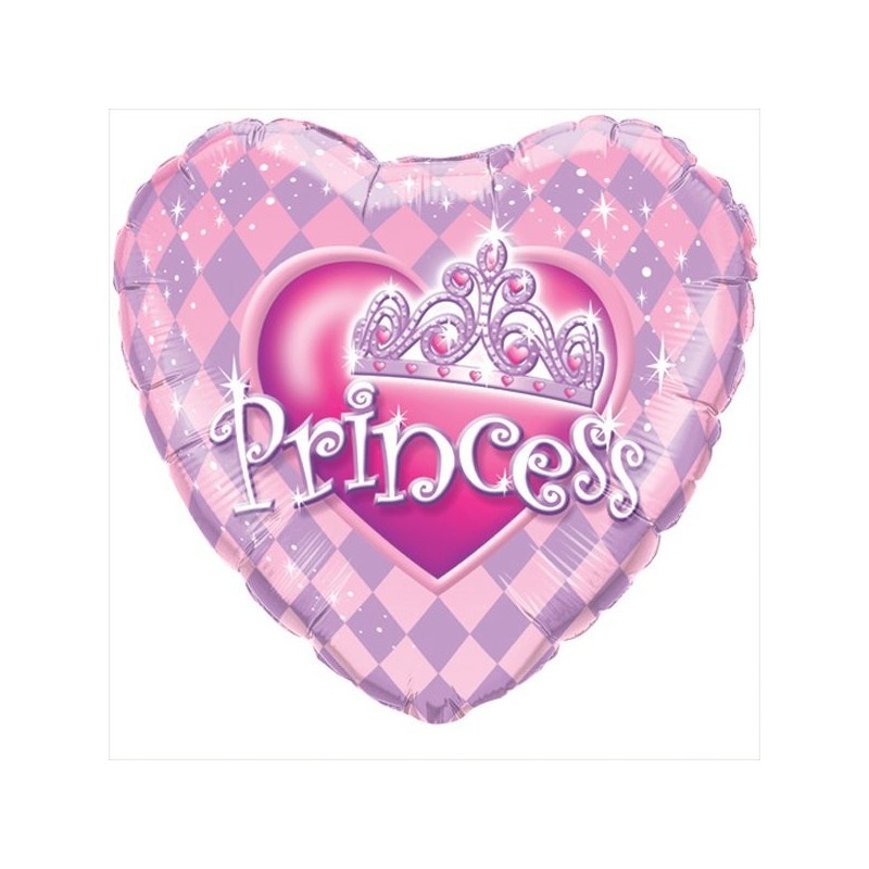 Qualatex 18 Inch Heart Foil Balloon - Princess Taira