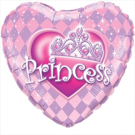 Qualatex 18 Inch Heart Foil Balloon - Princess Taira