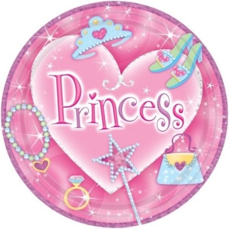 Amscan Paper Plates - Princess