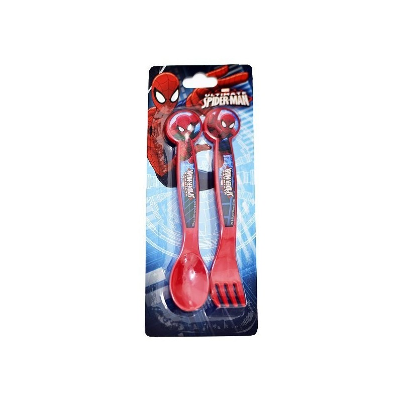 Spiderman 2 Piece Cutlery Set
