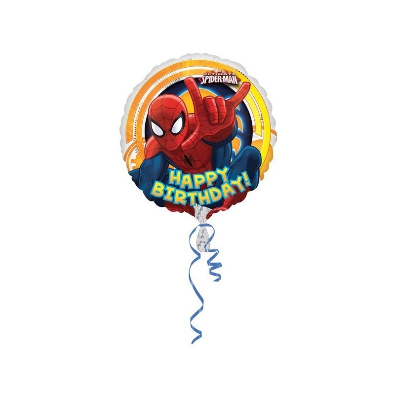 Anagram 18 Inch Circle Foil Balloon - Spiderman Ultimate Birthday