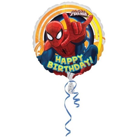 Anagram 18 Inch Circle Foil Balloon - Spiderman Ultimate Birthday