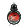 AC Milan Single Bell Alarm Clock - Black