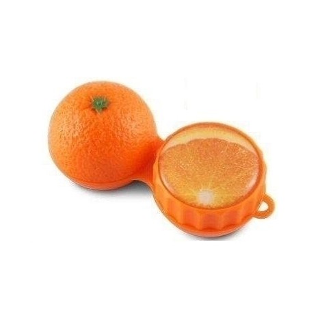 Orange 3D Contact Lens Storage Case