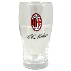 AC Milan Wordmark Crest Pint Glass
