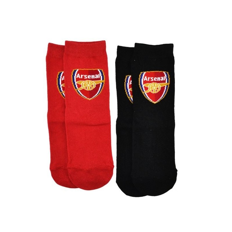 Arsenal 2PK Red And Black Socks (12.5-3.5)