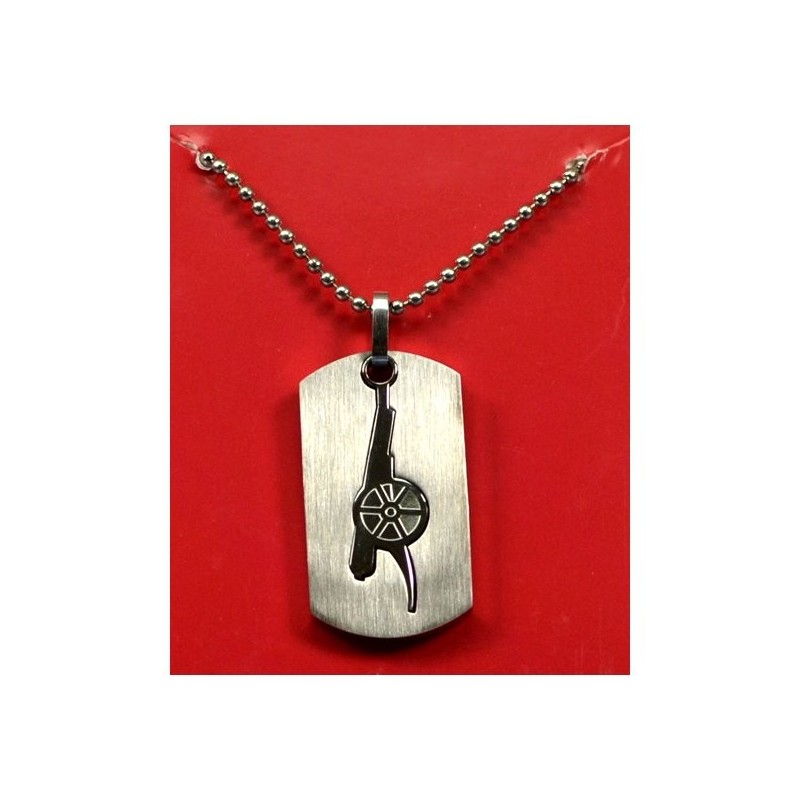 Arsenal Cut Out Dog Tag & Chain
