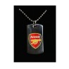 Arsenal Colour Crest Dog Tag & Chain