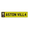 Aston Villa Number Plate Sign