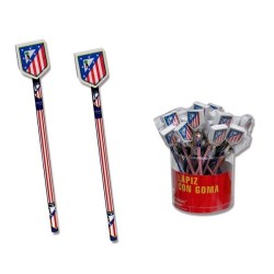 Atletico De Madrid Pencil With Eraser Topper -36PK