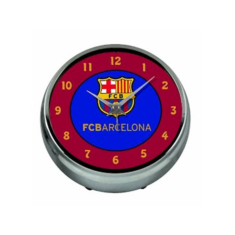 Barcelona Aluminium Table Clock - Burgundy