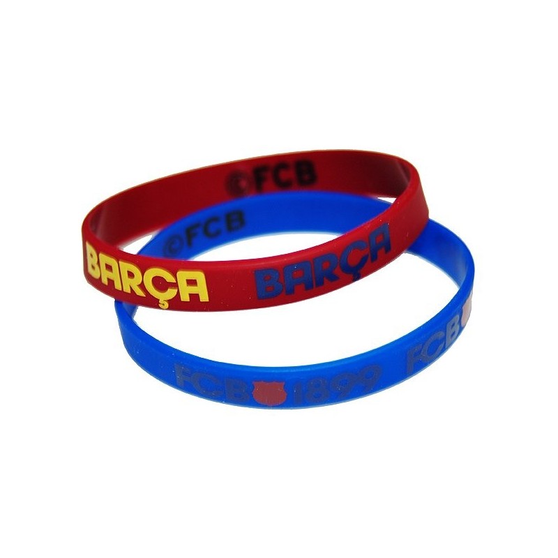Barcelona Rubber Wristbands - 2PK
