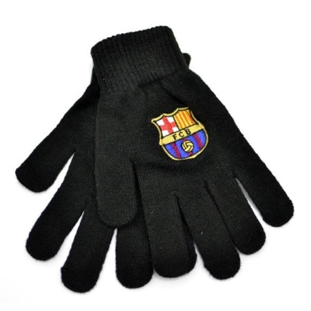 Barcelona Black Knitted Gloves