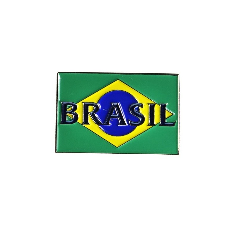 Brazil Crest Pin Badge