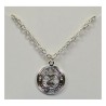 Celtic Silver Plated Crest Pendant/Chain