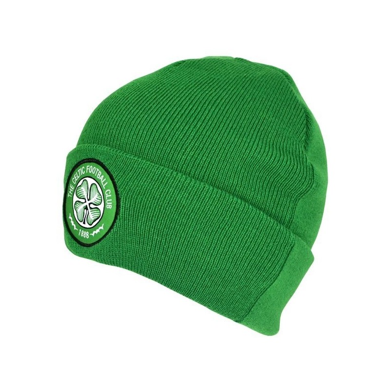 Celtic Cuff Knitted Hat - Green