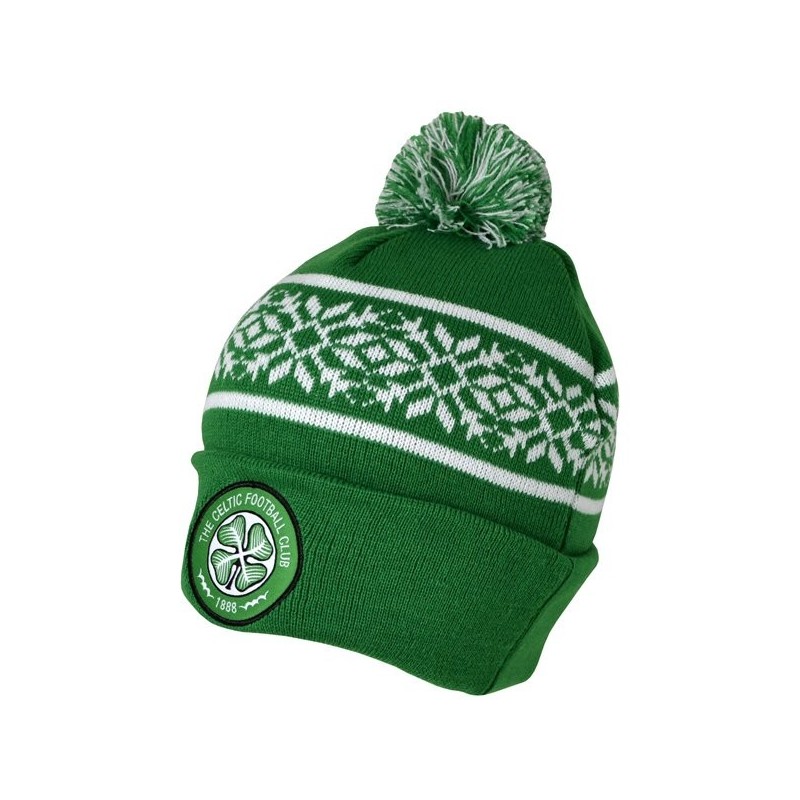 Celtic Snowflake Cuff Knitted Hat