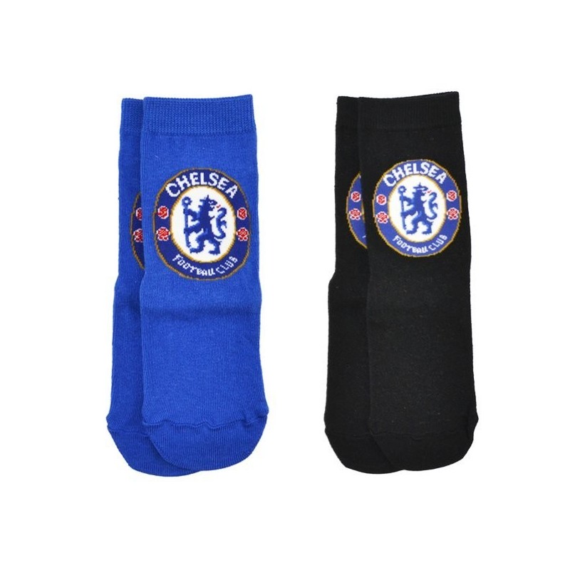 Chelsea 2PK Blue And Black Socks (9-12)