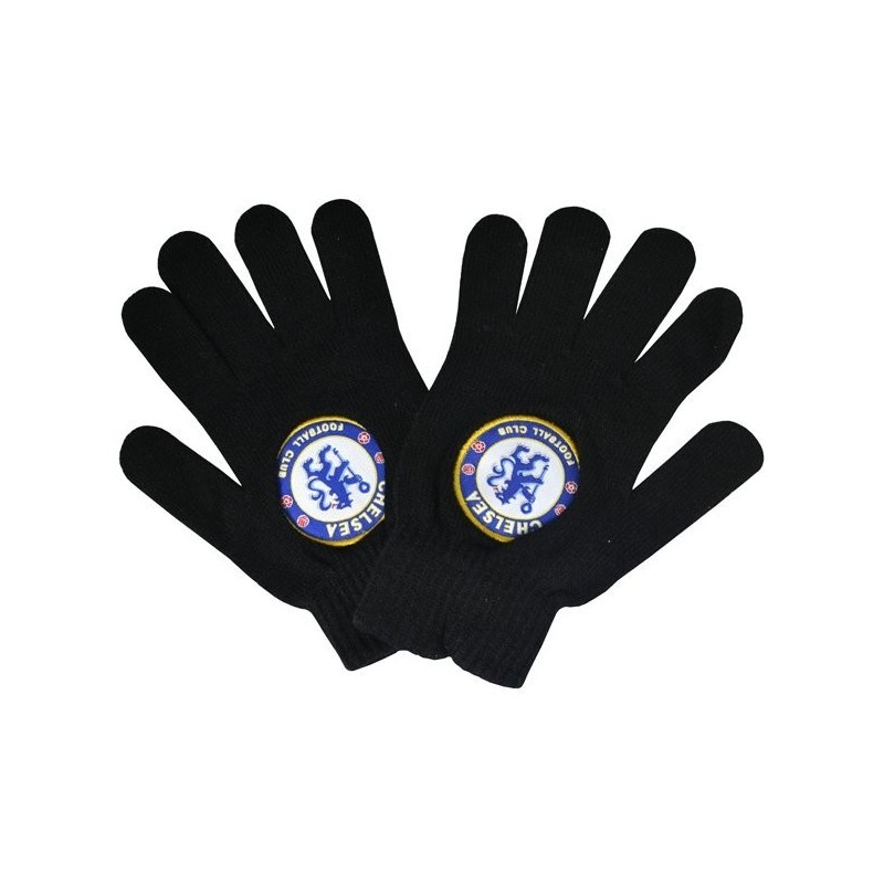 Chelsea Big Crest Knitted Gloves - Black