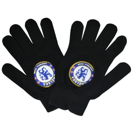 Chelsea Big Crest Knitted Gloves - Black