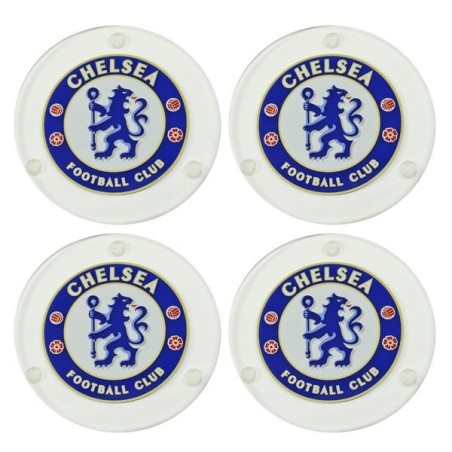 Chelsea Round Glass Coasters - 4PK