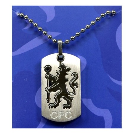 Chelsea Cut Out Dog Tag & Chain