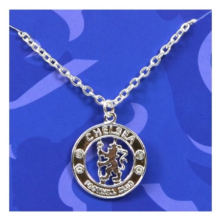 Chelsea Silver Plated Crest Pendant/Chain