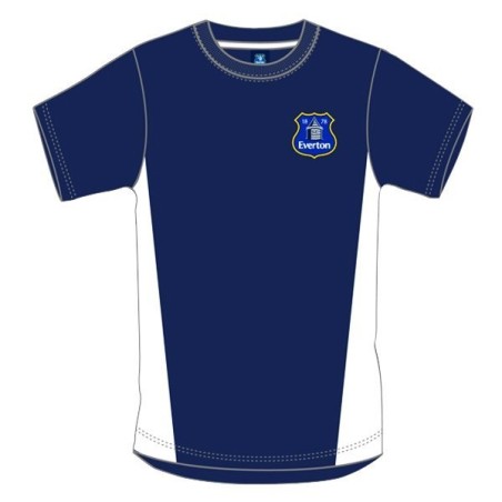Everton Navy Crest Mens T-Shirt - S