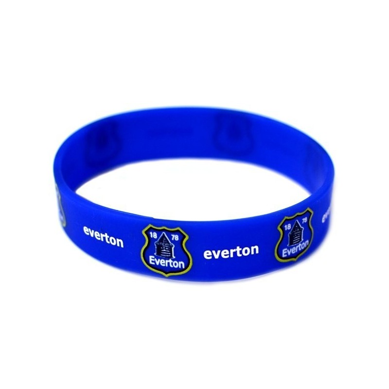 Everton Rubber Crest Single Wristband