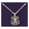 Everton Silver Plated Crest Pendant/Chain